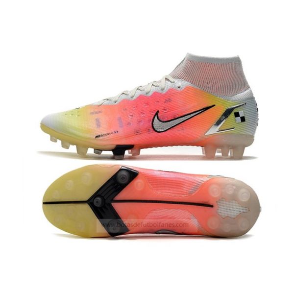 Nike Mercurial Superfly Elite AG PRO Blanco Rojo Plata